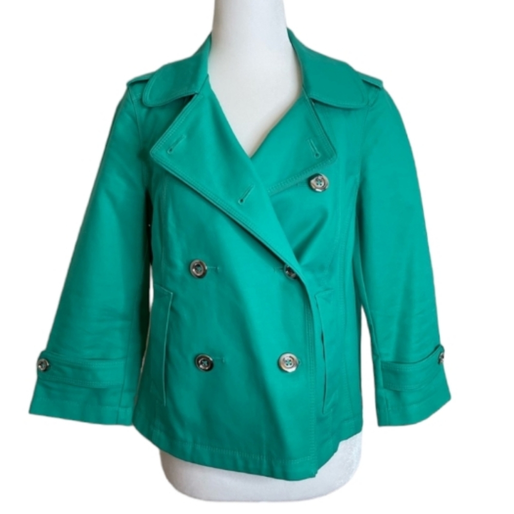 White House Black Market green jacket